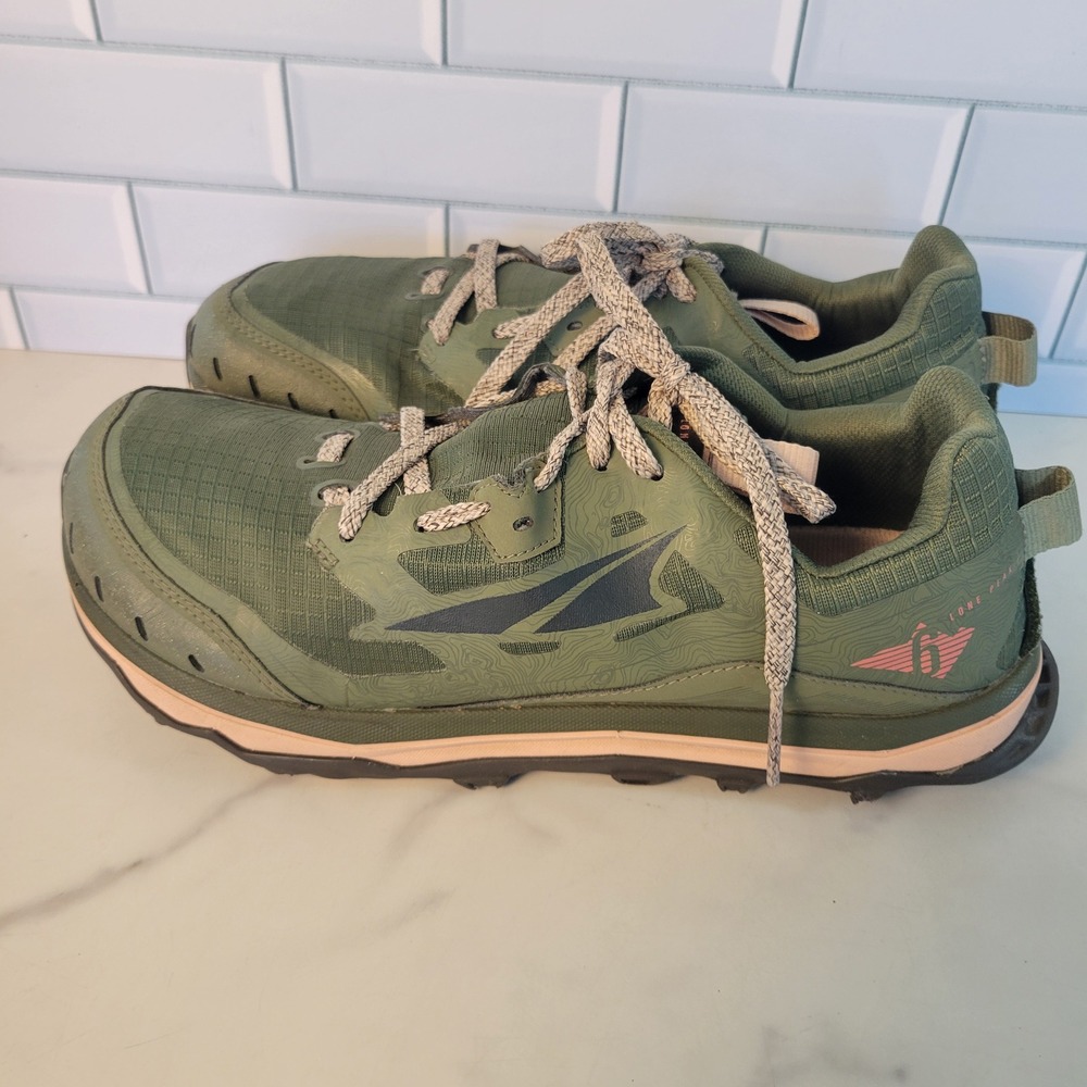 Altra Lone Peak 6 Womens 9.5 Trail Running Shoe Dusty Olive Green Hiking Sneaker